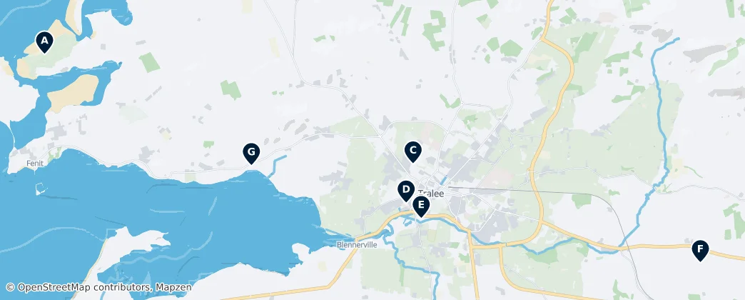 Map of Sports & Gaelic Games in Tralee