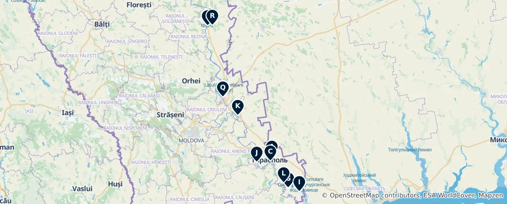 Mapa Markets and Shopping Destinations