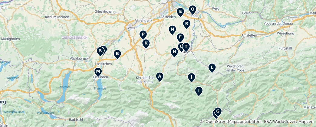 Map of Austrian Religious Heritage