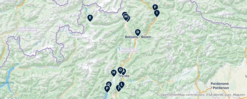 Mapa Castles and Fortifications