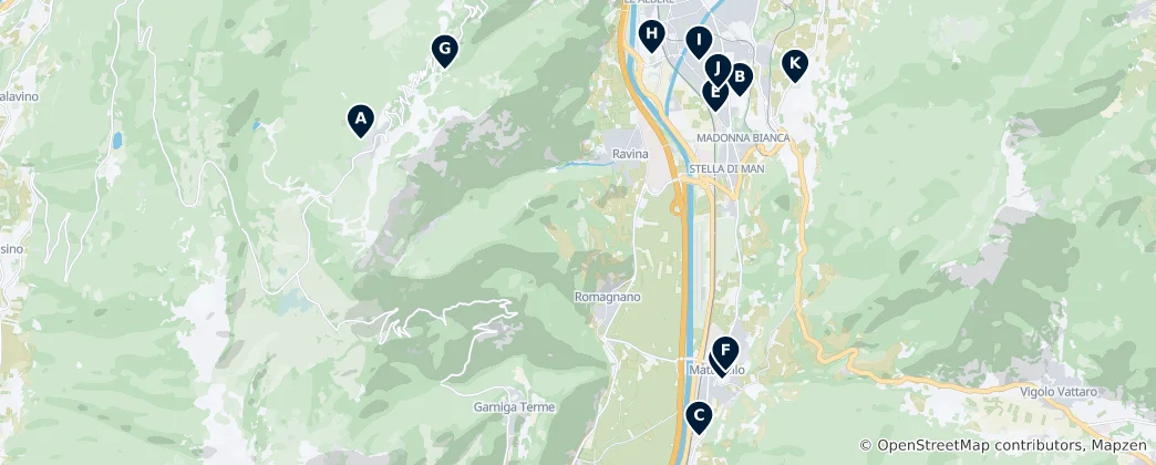 Map of Top Outdoor Adventures