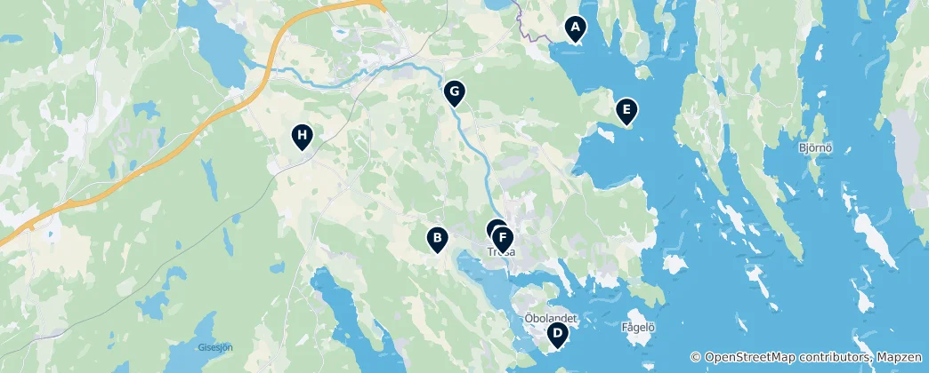 Mapa Trosa kommun Essentials