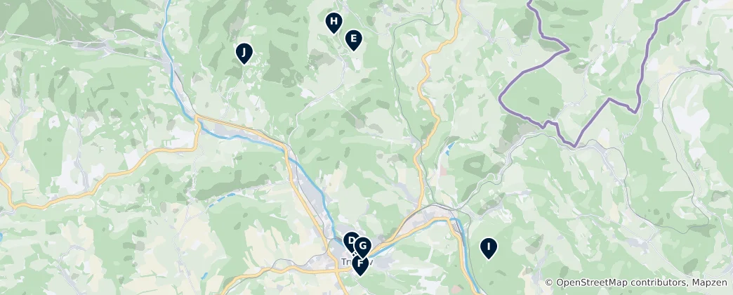 Map of Trutnov Essentials