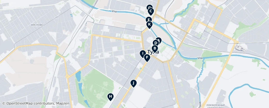 Museums and Memorials — Map
