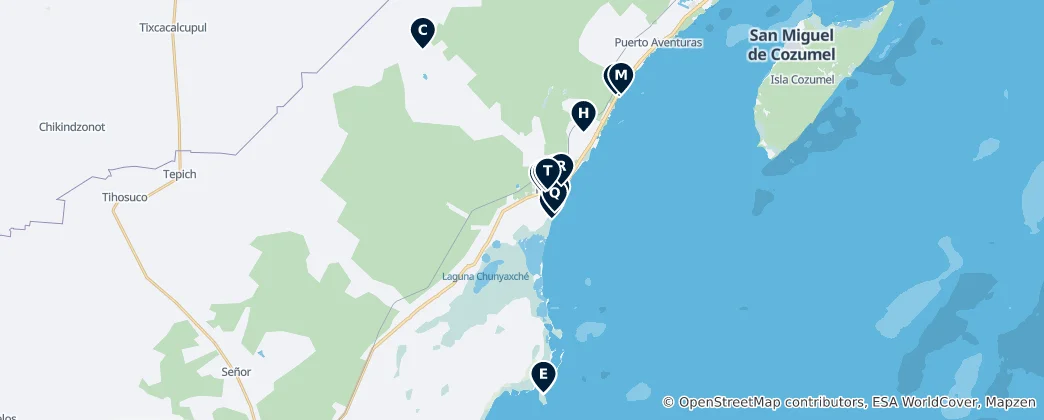 Mapa De Tulum Culinary Delights