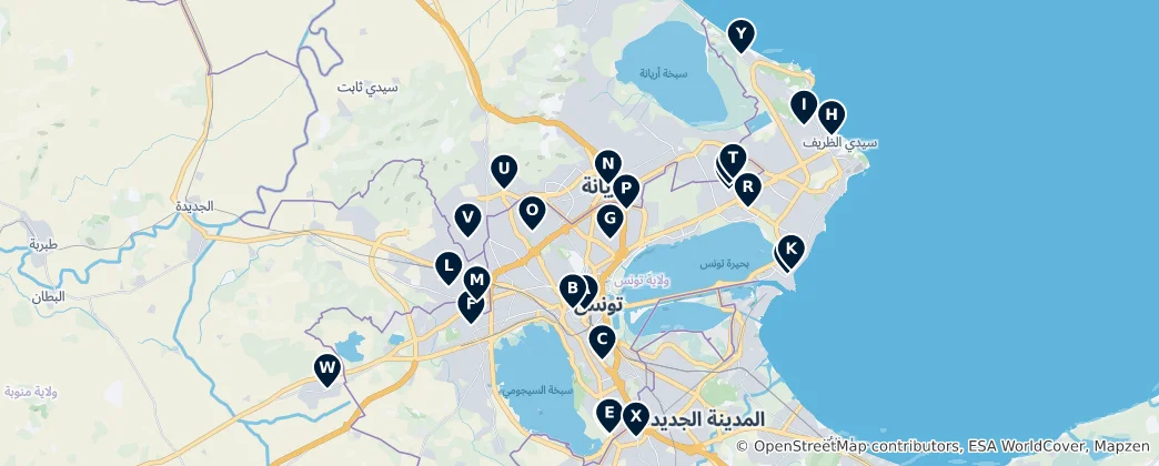 Mapa de Local Markets and Supermarkets