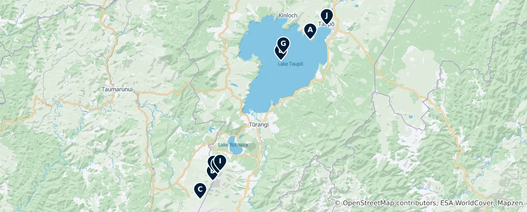 Mapa Turangi-Tongariro Ward Essentials