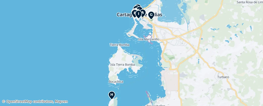 Cartagena De Indias Essentials — Map