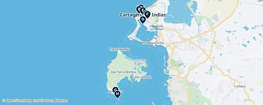 Colonial Forts & Monuments — Map