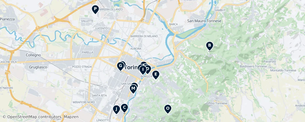 Torino Unmissables — Map