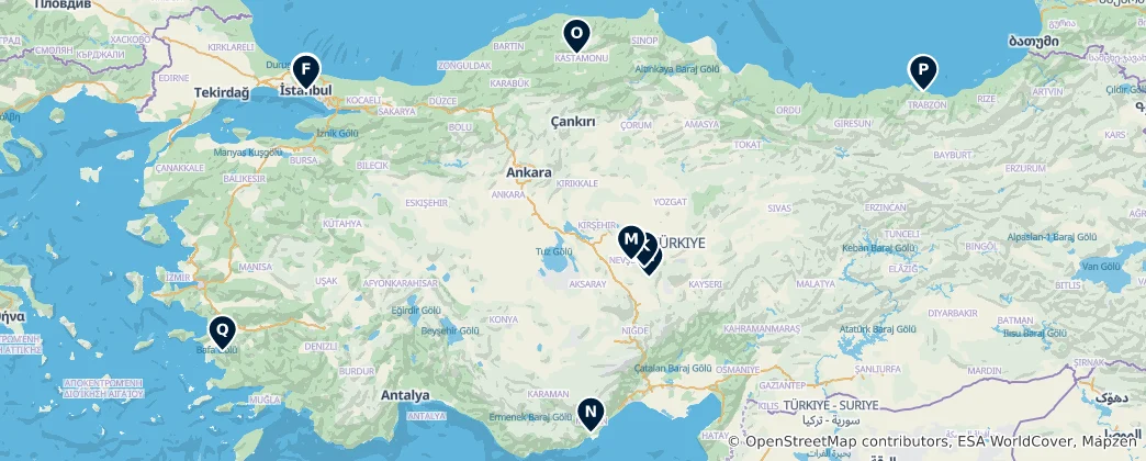 Map of Istanbul's Spiritual Heritage
