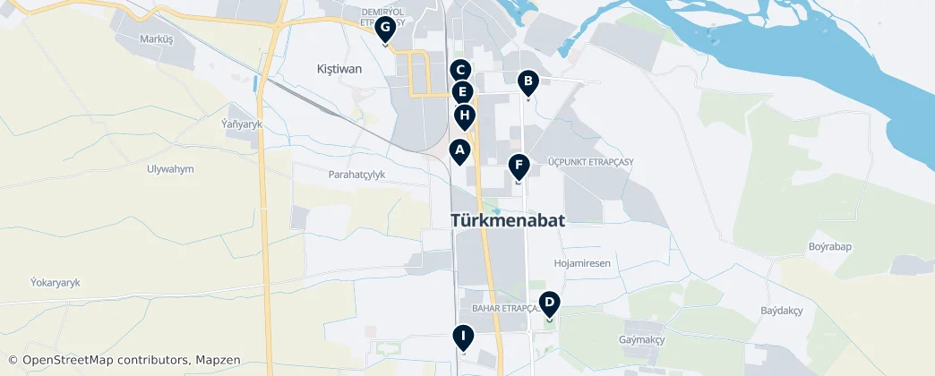 Türkmenabat Essentials — Mappa