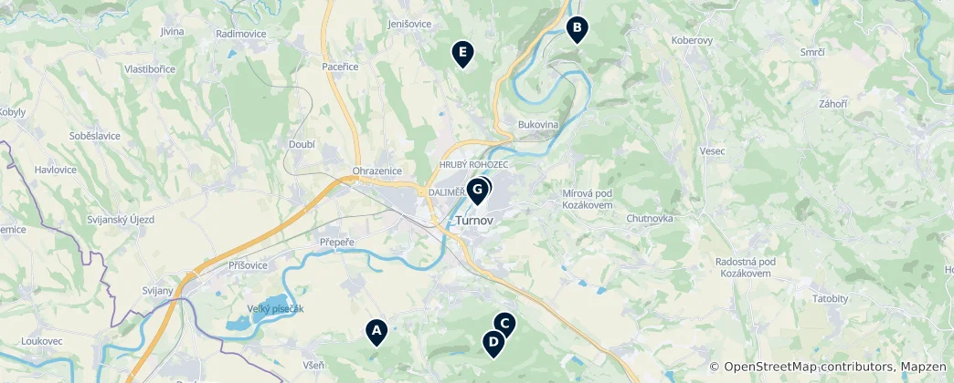 Mapa Hidden Ruins & Chapels