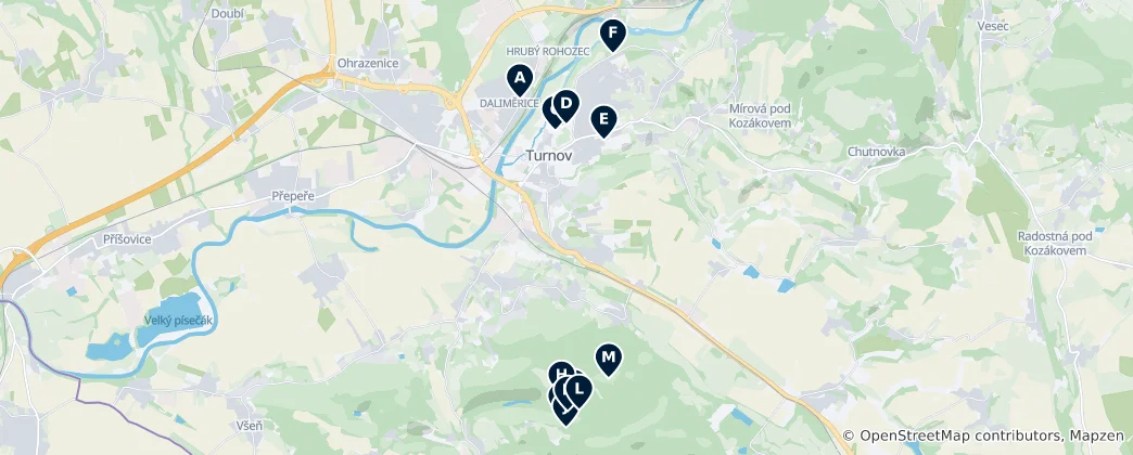 Map of Outdoor Heritage & Landmarks