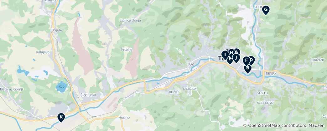 Mapa Tuzla Essentials