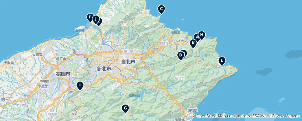 Mapa To hlavní z New Taipei City