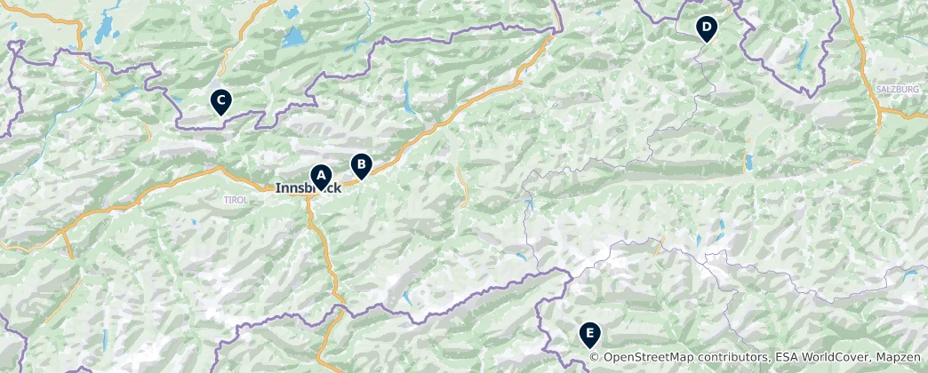 Mappa di Castles and Heritage