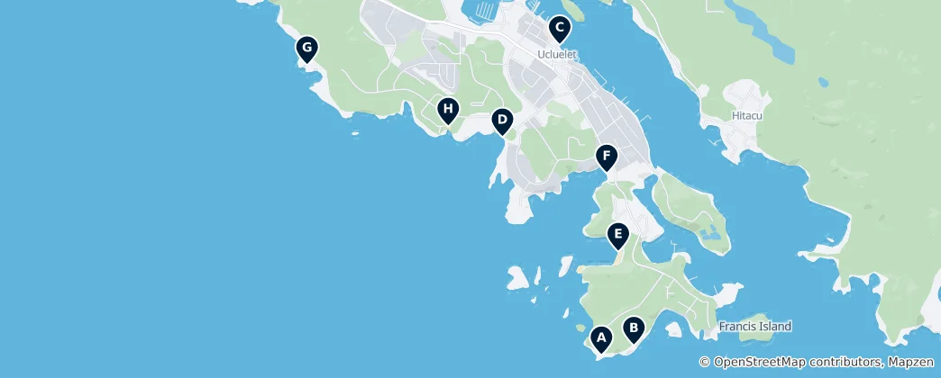 Carte de Ucluelet Essentials