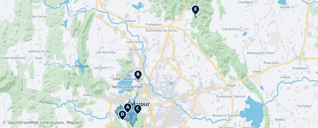 Lakes & Gardens — Map