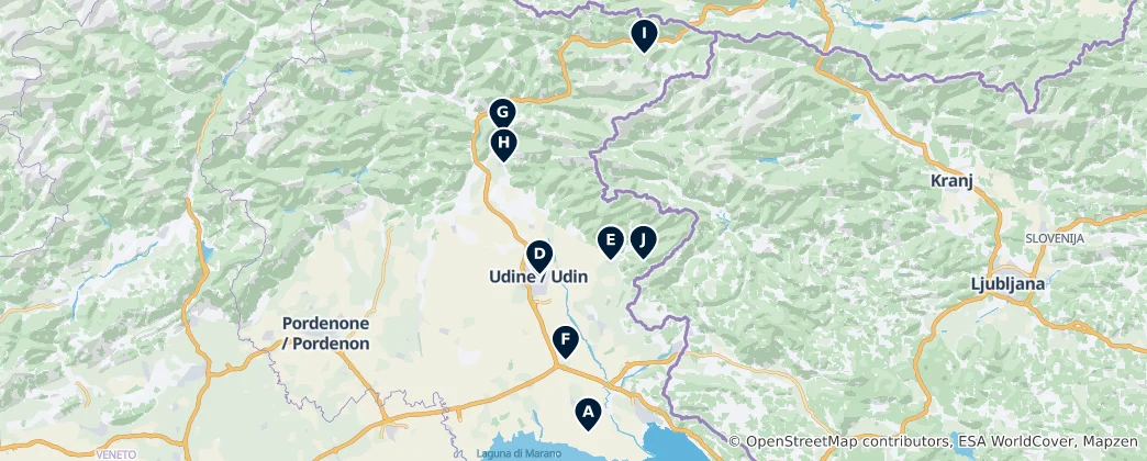 Karte von Historic Religious Sites