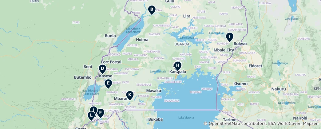 Map of Uganda Essentials