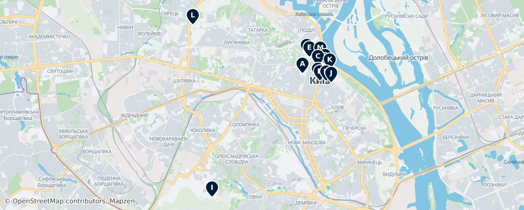 Kyiv's Absolute Must-Sees — Harita