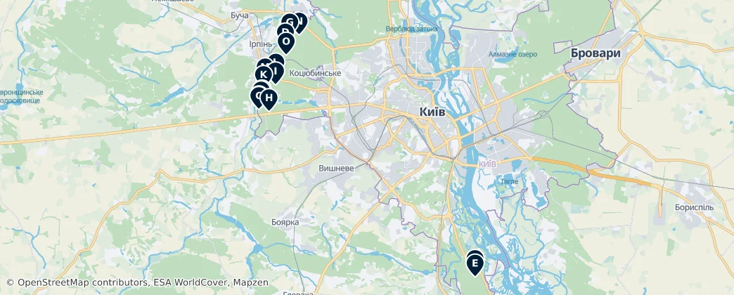 Kyiv's Defense Bunkers — Harita