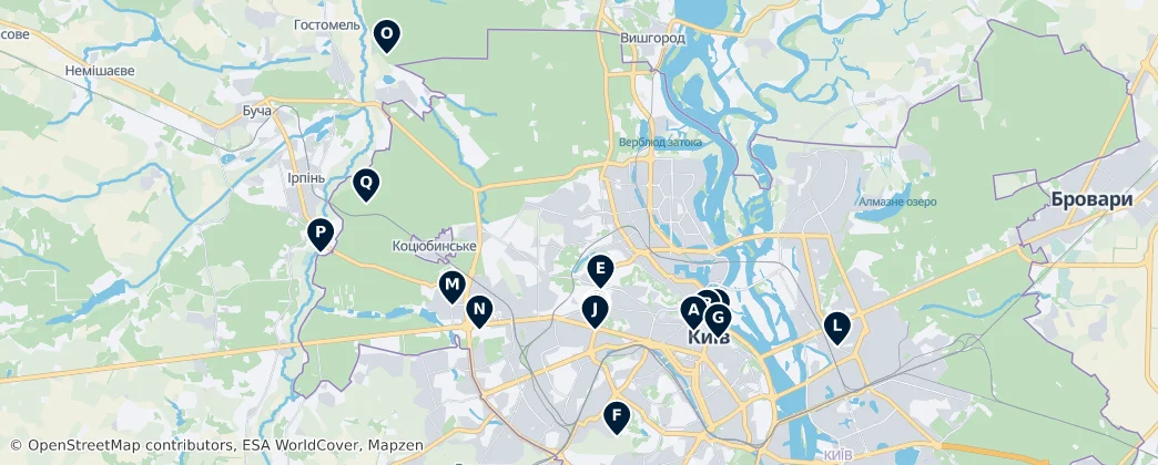 Kyiv's Historical Treasures — Harita