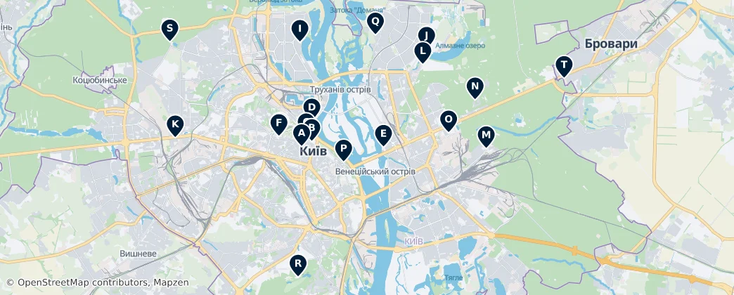 Kyiv's Spiritual Landmarks — Harita