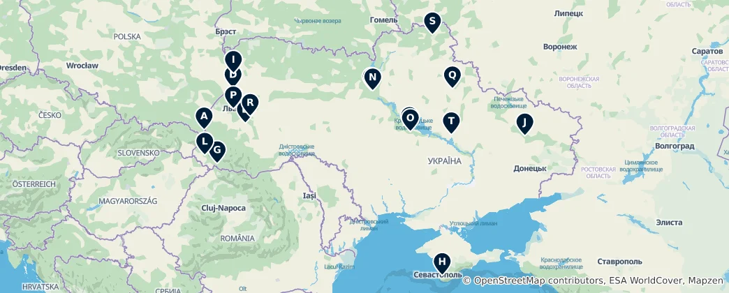 Map of Historic Religious Sites
