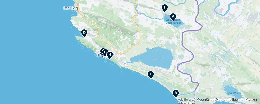 Mapa Ulcinj Municipality Essentials