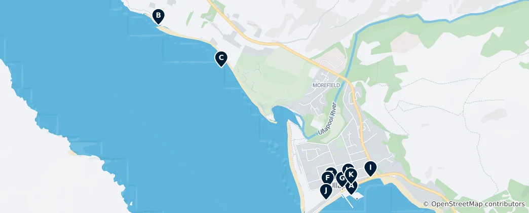 Mapa Ullapool Must-Sees