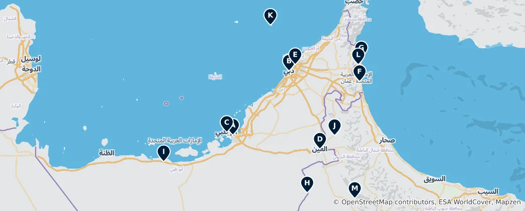 Map of Iconic Mosques & Worship