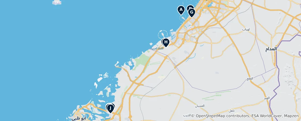 Map of Top Theme & Water Parks