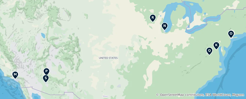 Map of Architectural Landmarks & Ruins