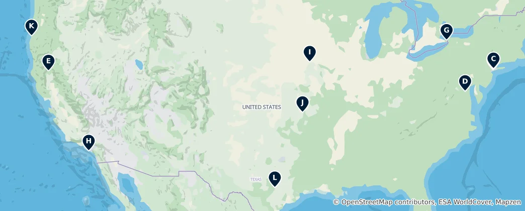 Mapa Iconic Bridges