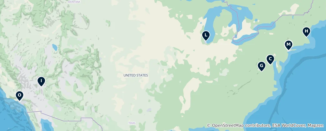 Map of Iconic Heritage Sites