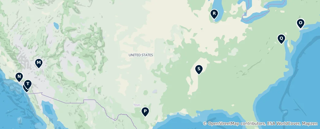 Mappa di Top Museums & Art