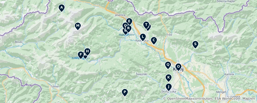 Map of Slovenia's Spiritual Heritage