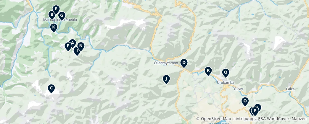 Map of Peaks, Views & Natural Wonders