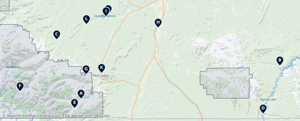 Carbon County's Crown Jewels — Harita