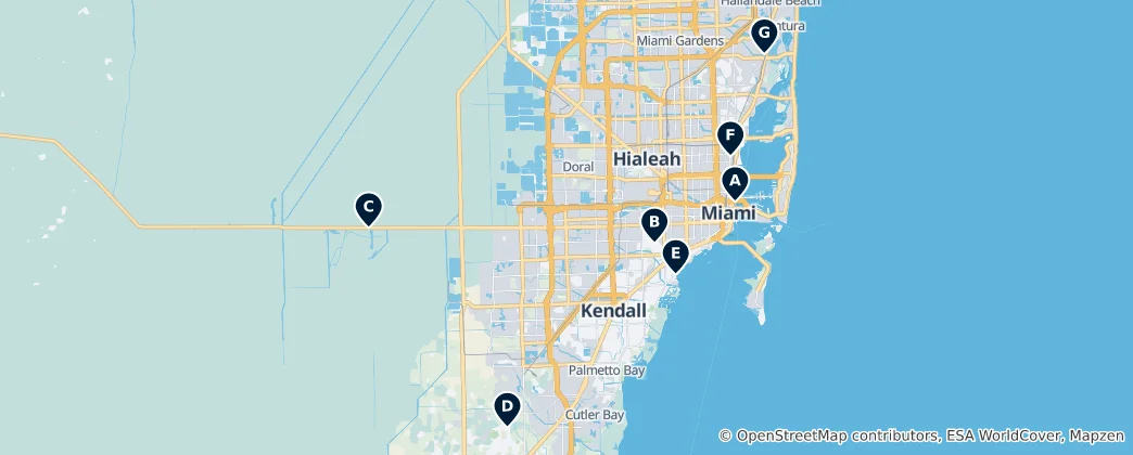 Mappa di Editor's Choice Miami