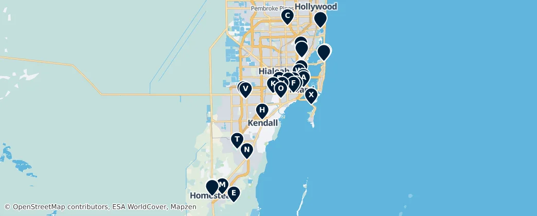 Miami Entertainment & Culture — Térkép