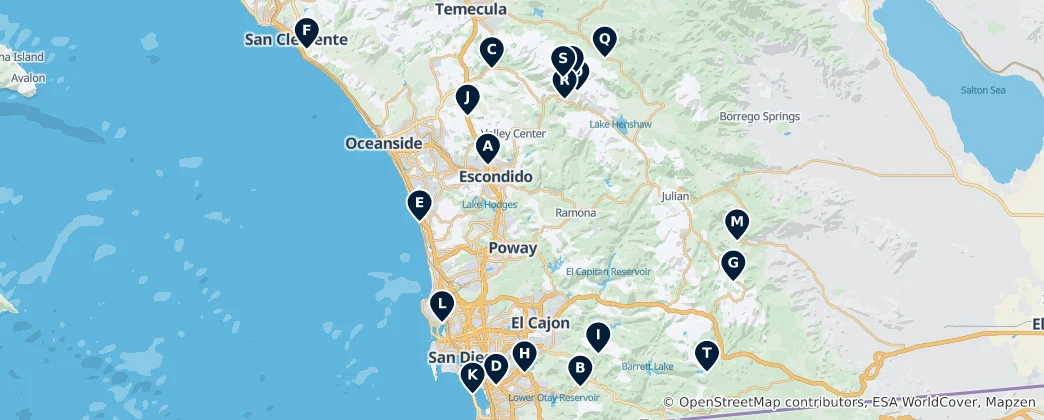 Térkép: Camp & Caravan Sites