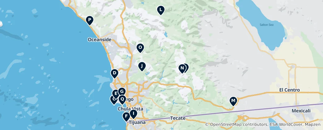 Mappa di Landmarks and Public Art