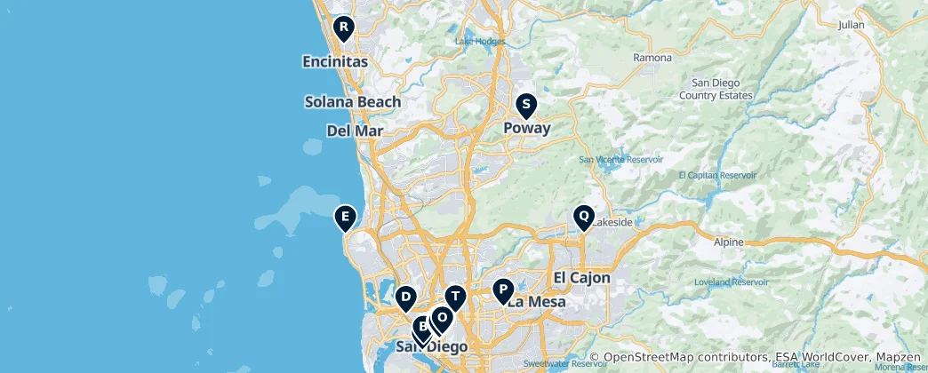 Mapa Museums and Galleries