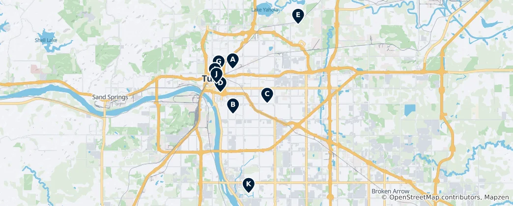 Mapa Museums & Cultural Sites