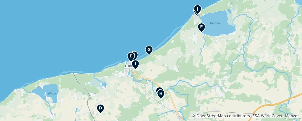 Mapa Gmina Ustka Essentials