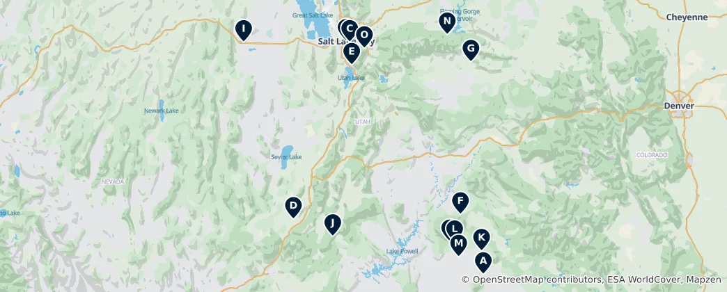 Mappa di Archaeological & Historic Sites