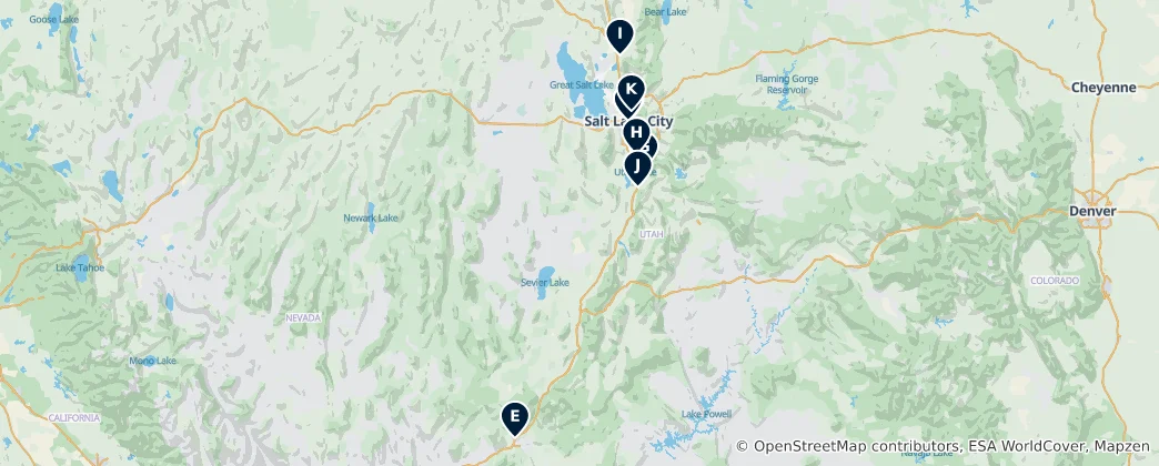 Mappa di Historic Religious Sites
